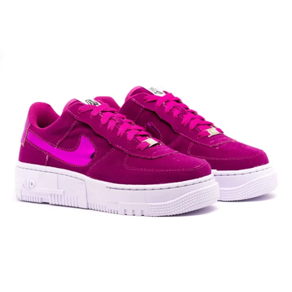 Tênis Feminino Nike Air Force Pixel Camurça - Imagem 8