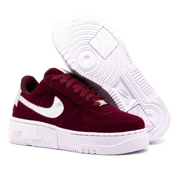 Tênis Feminino Nike Air Force Pixel Camurça - Imagem 6