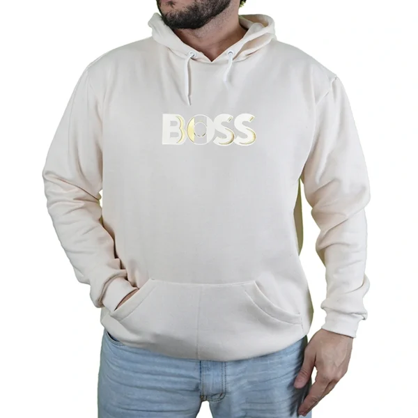 Blusa Moletom Hugo Boss Gold Com Capuz Premium - Imagem 8