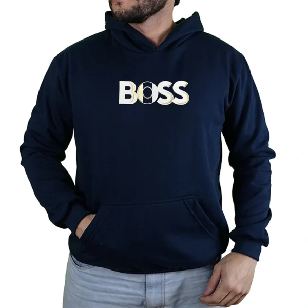 Blusa Moletom Hugo Boss Gold Com Capuz Premium - Imagem 11