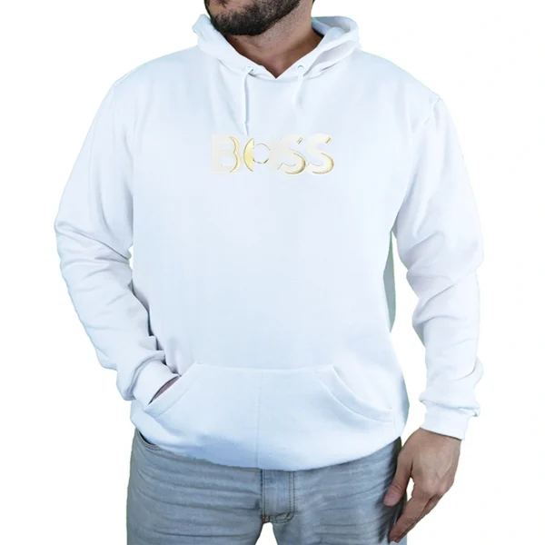 Blusa Moletom Hugo Boss Gold Com Capuz Premium - Imagem 5