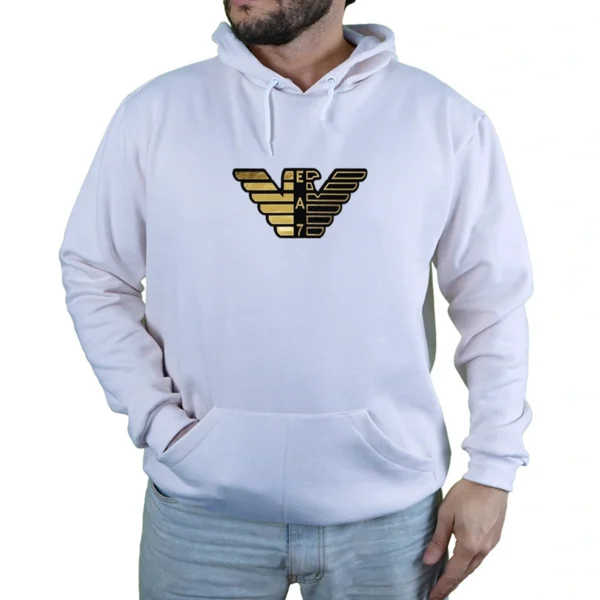 Blusa Moletom Empório Armani EA7 Com Capuz Premium - Imagem 5