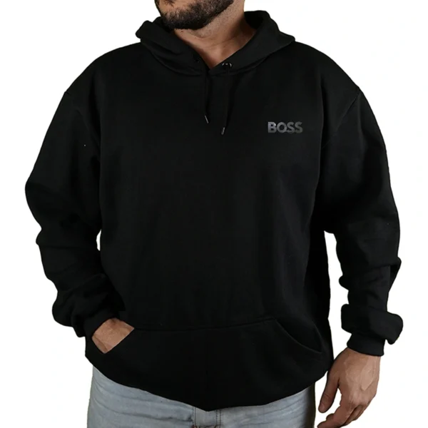 Blusa Moletom Hugo Boss Logo Com Capuz Premium - Imagem 8