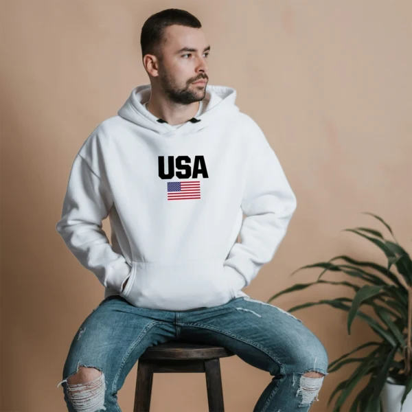Blusa Moletom Estados Unidos da América USA Com Capuz - Imagem 14