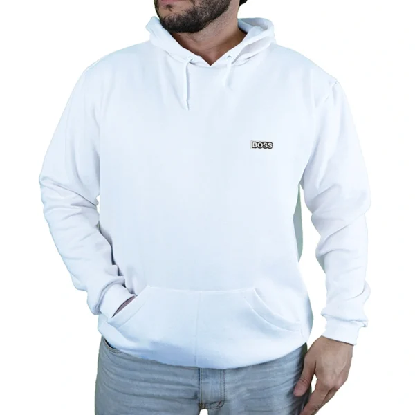 Blusa Moletom Hugo Boss Letter Com Capuz - Imagem 5