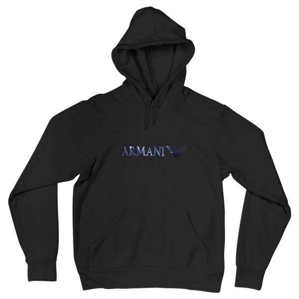 Blusa Moletom Emporio Armani Logo Com Capuz Premium - Imagem 6