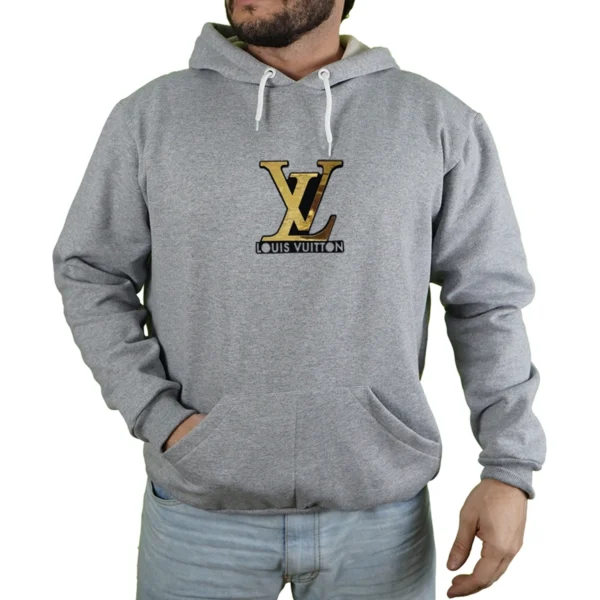 Blusa Moletom Louis Vuitton Com Capuz Premium - Imagem 17