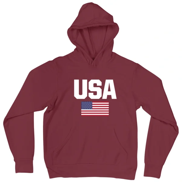 Blusa Moletom Estados Unidos da América USA Com Capuz - Imagem 3